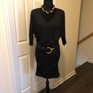 Zenana Outfitters V-neck & V- back sweater dress